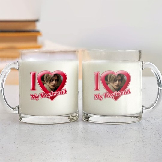 Discover I Love My Boyfriend Leon Kennedy Glass Mugs