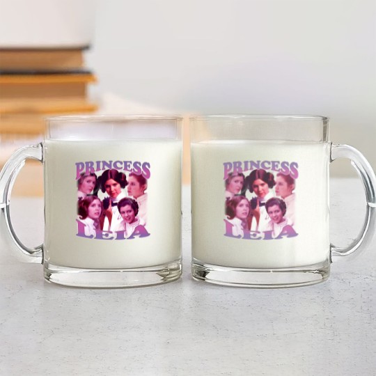 Discover Princess Leia Glass Mugs Vintage Princess Leia Glass Mugs Princess Leia Homage Glass Mugs