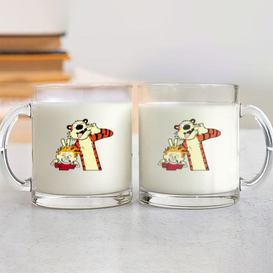 Discover calvin and hobbes, calvin and hobbes logo, calvin and hobbes merch, calvin and hobbes cartoon Glass Mugs