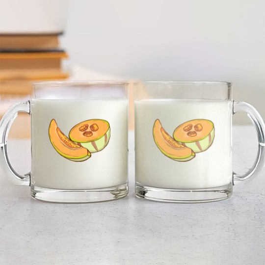 Discover Cantaloupe Melon Glass Mugs