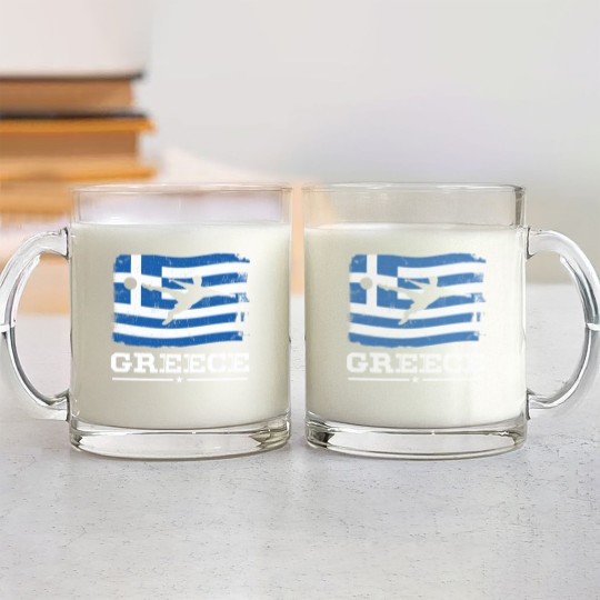 Discover Football - Greece football club Glass Mugs