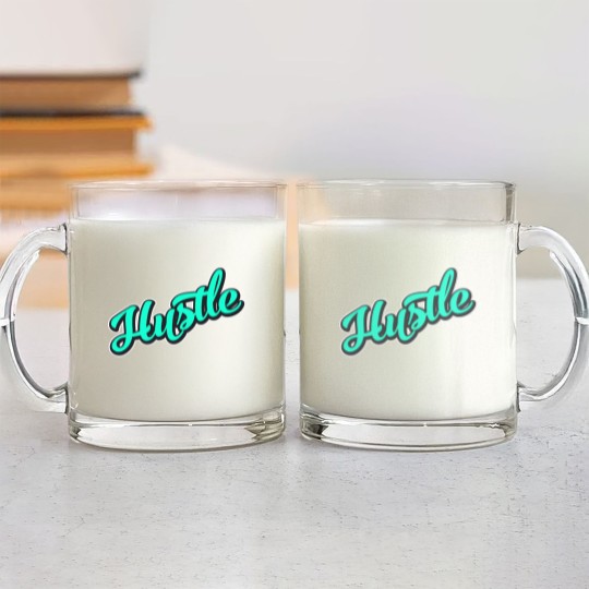 Discover Hustle Earn Money Quickly Glass Mugs