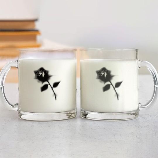 Discover Gothic Black Rose Glass Mugs