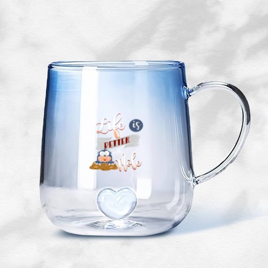 Discover Life is better with a Mole Moles Gradient Glass Mugs