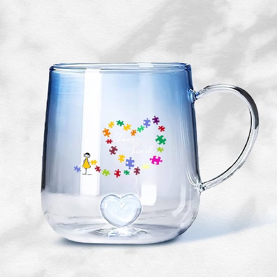 Discover Choose Kind Gradient Glass Mugs