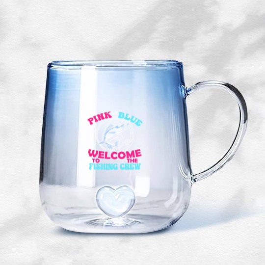 Discover Fishing Lover  Gradient Glass Mugs Fishing Lover   680 Gradient Glass Mugs