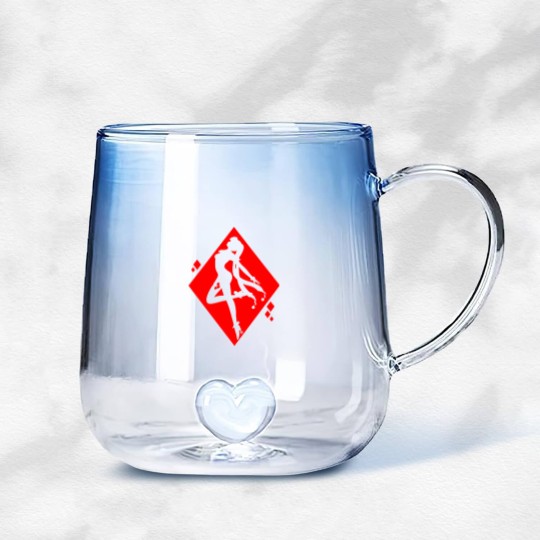 Discover Senshi Harley - Harley Quinn - Gradient Glass Mugs