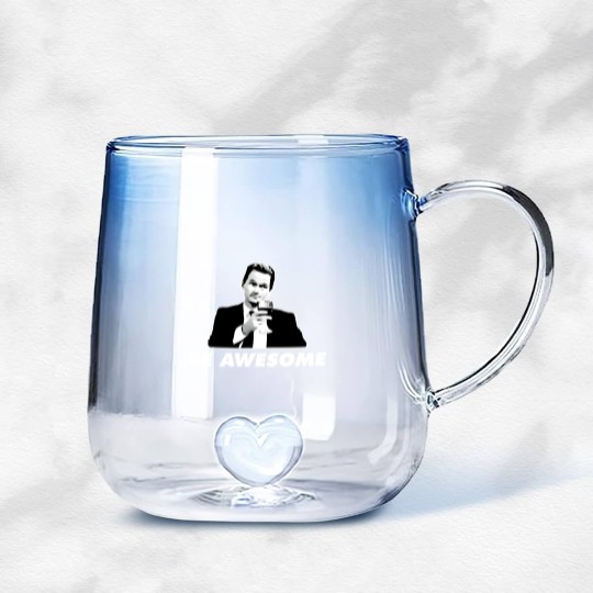 Discover Be Awesome Barney Stinson How I Met Your Mother - How I Met Your Mother - Gradient Glass Mugs