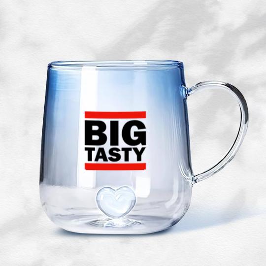 Discover Big tasty Gradient Glass Mugs