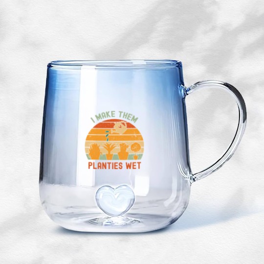 Discover I Make Them Planties Wet-gardening lover Gradient Glass Mugs