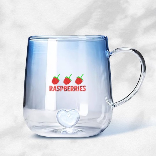 Discover RASPBERRIES Gradient Glass Mugs