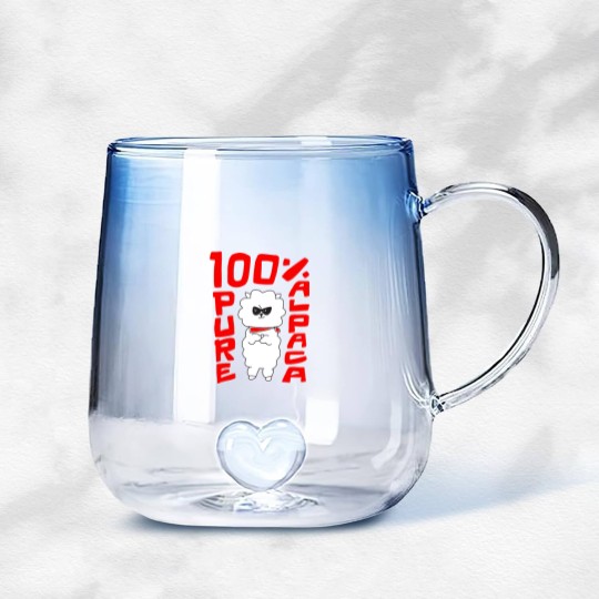 Discover 100% Pure Alpaca - Alpaca - Gradient Glass Mugs