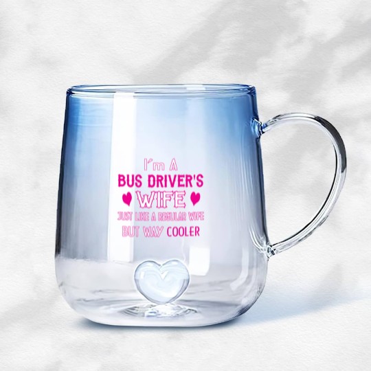 Discover Bus Driver's Wife Gradient Glass Mugs