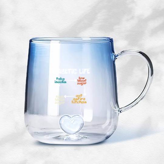 Discover Diabetic Life Diabetes Awareness Month Insulin Gradient Glass Mugs