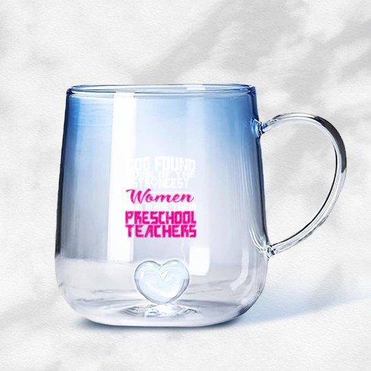 Discover Woman Preschool Teacher Gift Gradient Glass Mugs