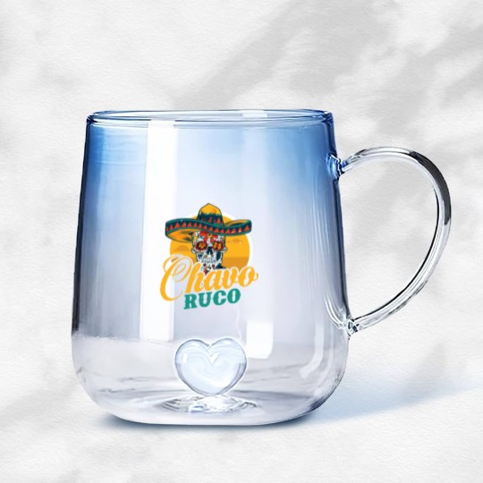Discover Chavo Ruco regalo para chicanos y otros latinos Gradient Glass Mugs