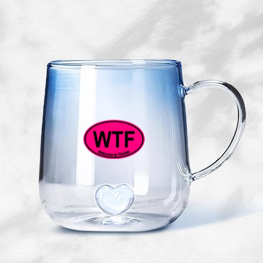 Discover WTF - Welcome to Florida (HOT PINK) - Wtf Welcome To Florida - Gradient Glass Mugs