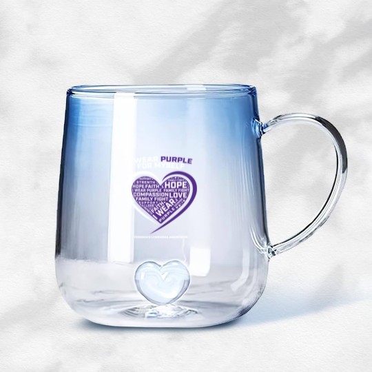Discover Hodgkin'S Disease Purple Hodgkins Lymphoma Cancer Gradient Glass Mugs