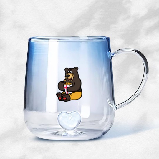 Discover Swiss Bear and Popcorn Gradient Glass Mugs