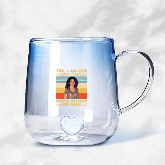 Discover Retro Yes I'm Old But I Saw Gloria Pop Estefan On Stage Essential Gradient Glass Mugs