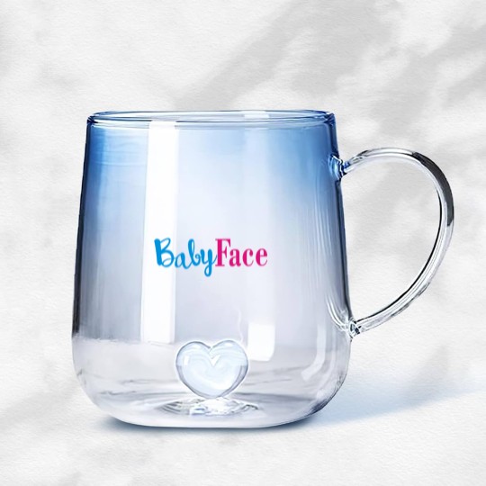 Discover baby face Gradient Glass Mugs