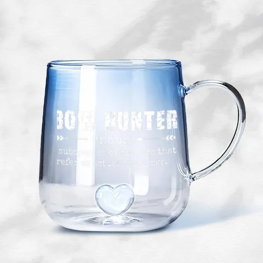 Discover Bow Hunter Definition funny hunting Gradient Glass Mugs