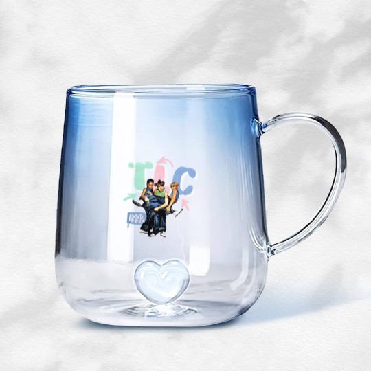Discover TLC Gradient Glass Mugs, XL, 1992 Vintage