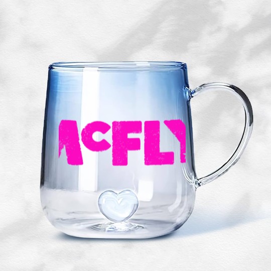 Discover McFly Logo pink Gradient Glass Mugs