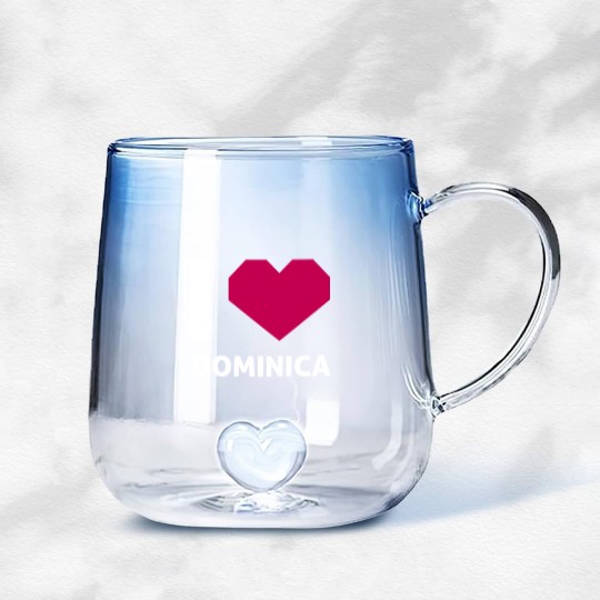 Discover I Love Dominica Gradient Glass Mugs