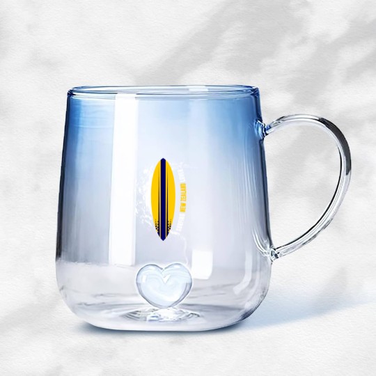 Discover Surfing New Zealand Lover Gradient Glass Mugs