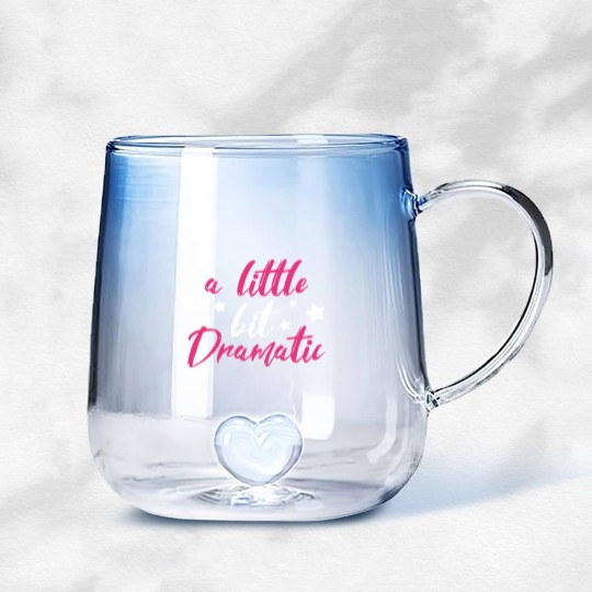 Discover Dramatic Drama Queen Girl Sister Daughter Funny Gradient Glass Mugs