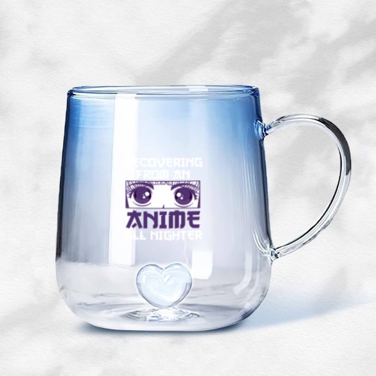 Discover Recovering From An Anime All Nighter - All Nighter - Gradient Glass Mugs
