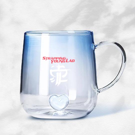 Discover Strapping Young band Gradient Glass Mugs