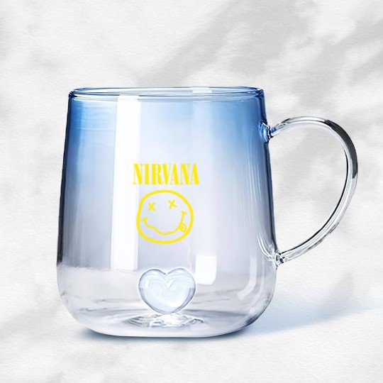 Discover Nirvanaa Yellow Smiley Gradient Glass Mugs