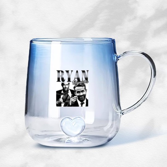 Discover Ryan Reynolds Movie Actor Gradient Glass Mugs Vintage, Ryan Reynolds Gradient Glass Mugs, Ryan Reynolds Gradient Glass Mugs
