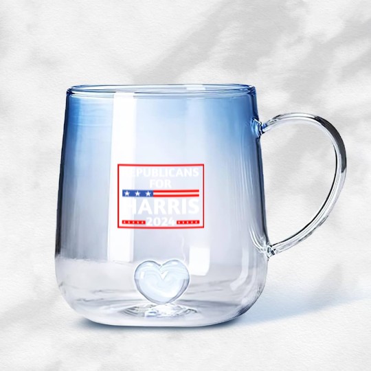 Discover Republicans-for-harris - Republicans For Harris - Gradient Glass Mugs