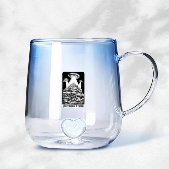 Discover Aversions Crown Flying Saucers Gradient Glass Mugs