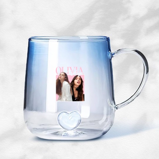 Discover Olivia Rodrigo Gradient Glass Mugs, Olivia Sour Tour Music Merch Gradient Glass Mugs, Olivia Rodrigo Gradient Glass Mugs