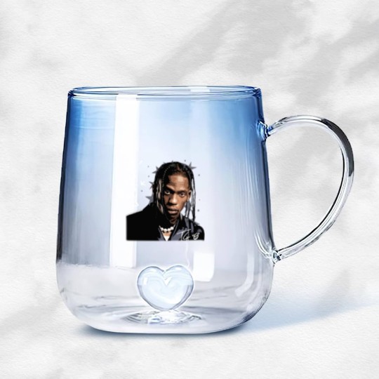 Discover Travis Gradient Glass Mugs, Travis album merch, Travis Utopia Gradient Glass Mugs