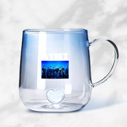 Discover ATEEZ Kpop Ateez The Fellowship Tour 2022 Kpop Gradient Glass Mugs