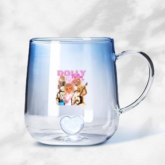 Discover Vintage Dolly Parton Country Music Fan NashvilleT Gradient Glass Mugs