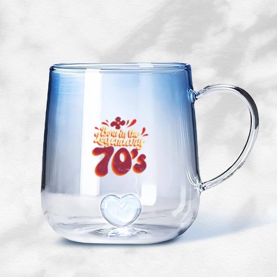Discover Born in the legendary 70s - 70s - Gradient Glass Mugs
