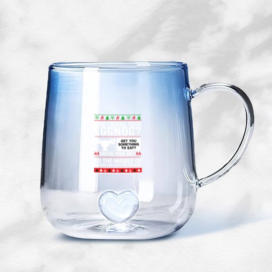 Discover Can I Refill Your Eggnog Family Christmas-Vacation Gradient Glass Mugs