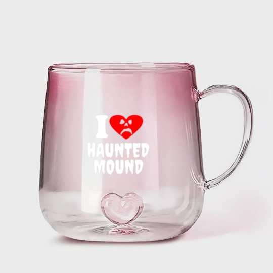 Discover I Love Haunted Mound Gradient Glass Mugs