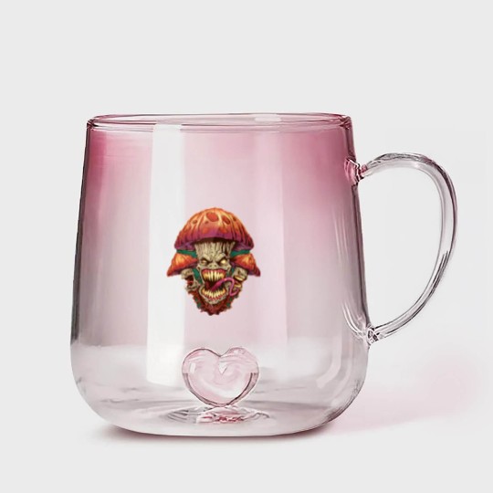 Discover The 3 Evil Mushrooms Gradient Glass Mugs
