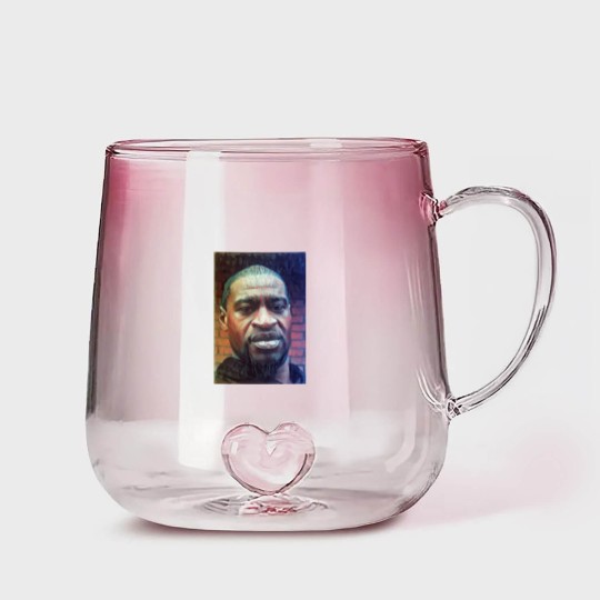 Discover George Floyd - Painting - George Floyd - Gradient Glass Mugs