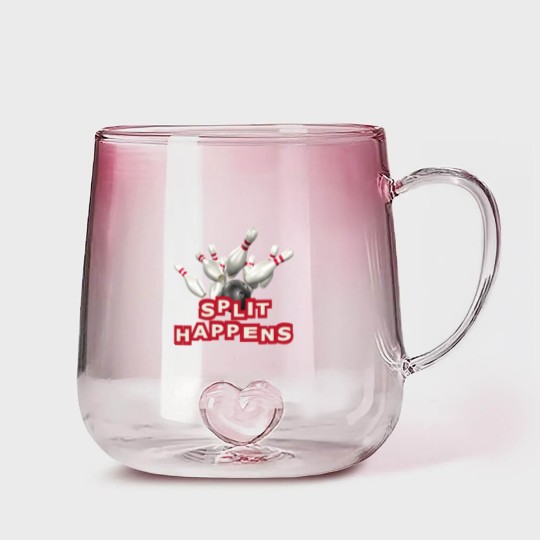 Discover Bowling Split Happens Gradient Glass Mugs