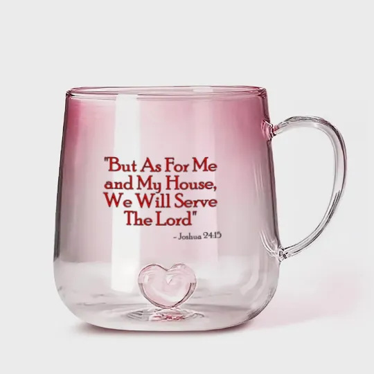 Discover Joshua 24:15 Gradient Glass Mugs