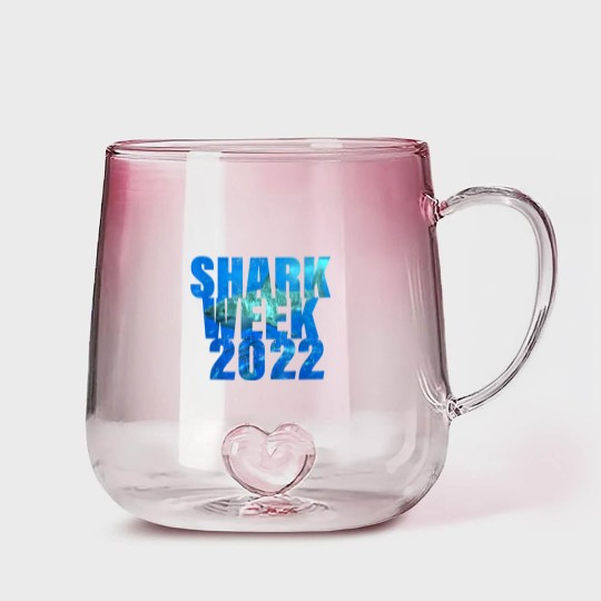 Discover Shark Week 2022 V-Neck Gradient Glass Mugs
