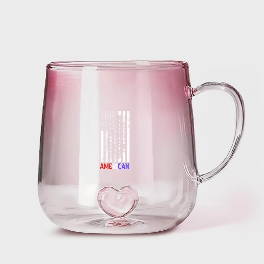 Discover Unmasked Unmuzzled Unvaccinated Unafraid American Flag Fan Gradient Glass Mugs